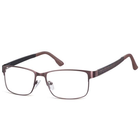 Elastyczne oprawki okularowe zerówki Sunoptic 610C brązowe